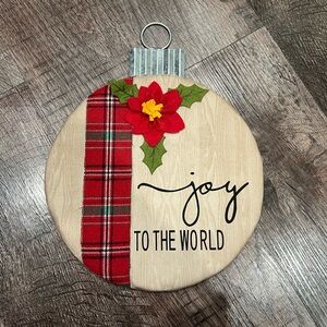Christmas Ornament Joy to the World Wall Decor